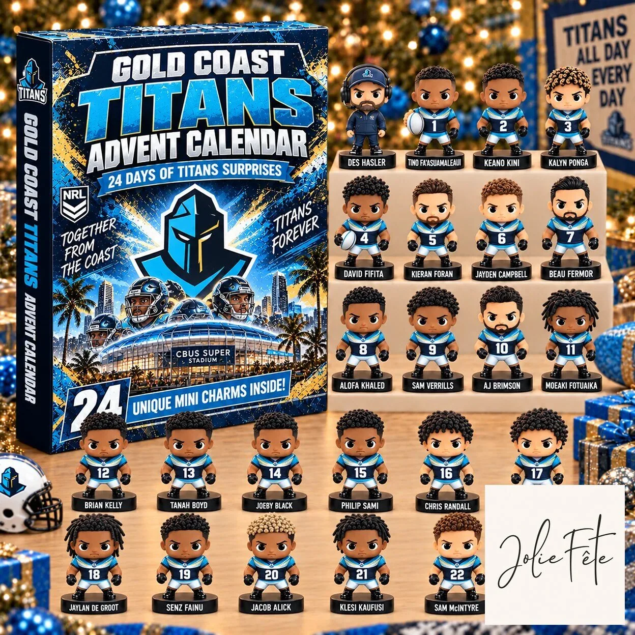 Gold Coast Titans Rugby League 24 Days of Surprises Advent Calendar