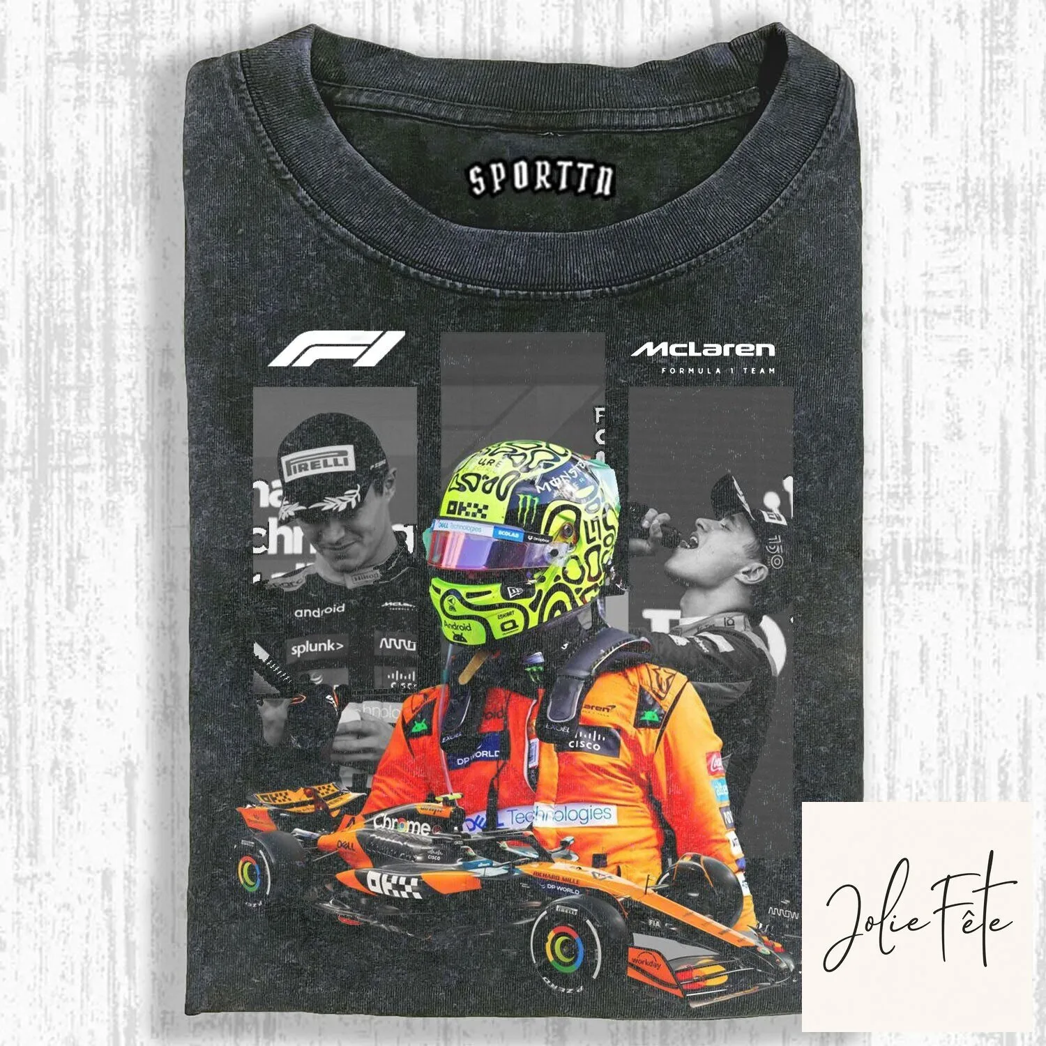 Lando Norris McLaren Formula 1 Racing Team Driver T-Shirt
