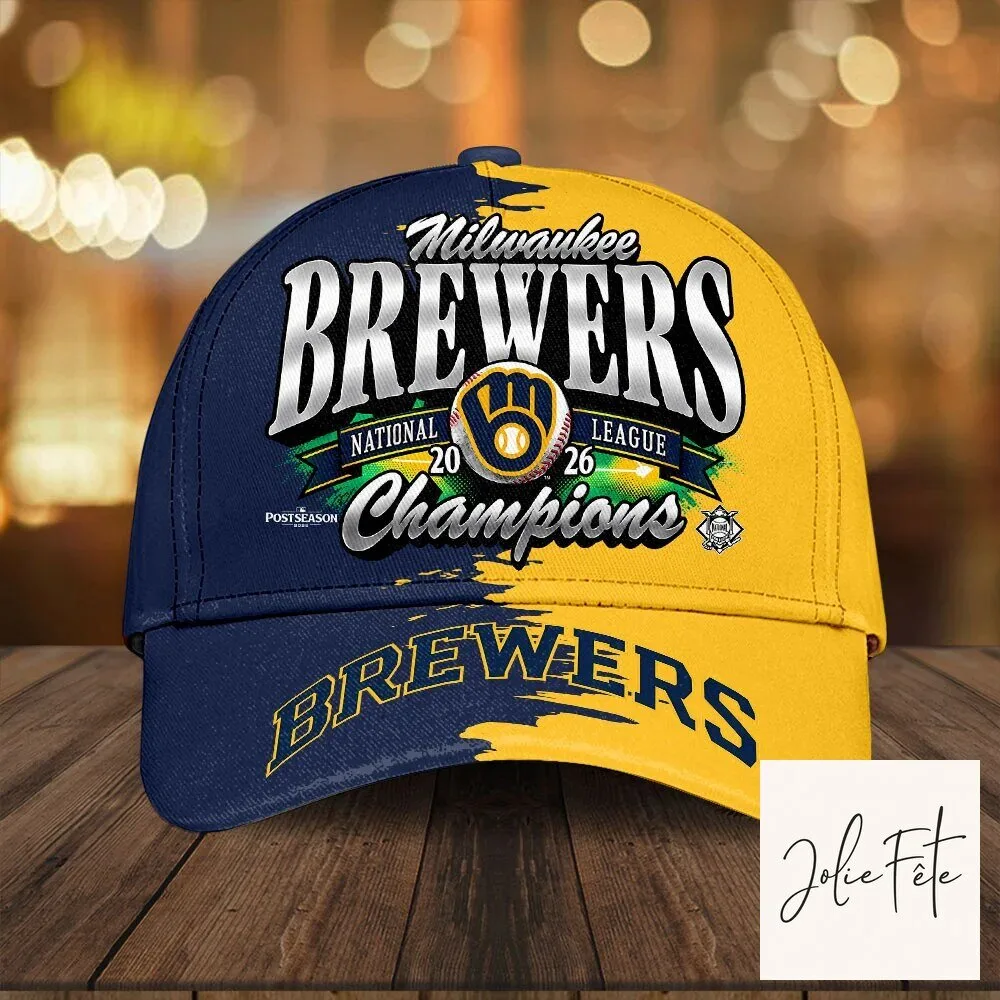 Baseball Hat for Milwaukee Brewers 2026 National League Champions