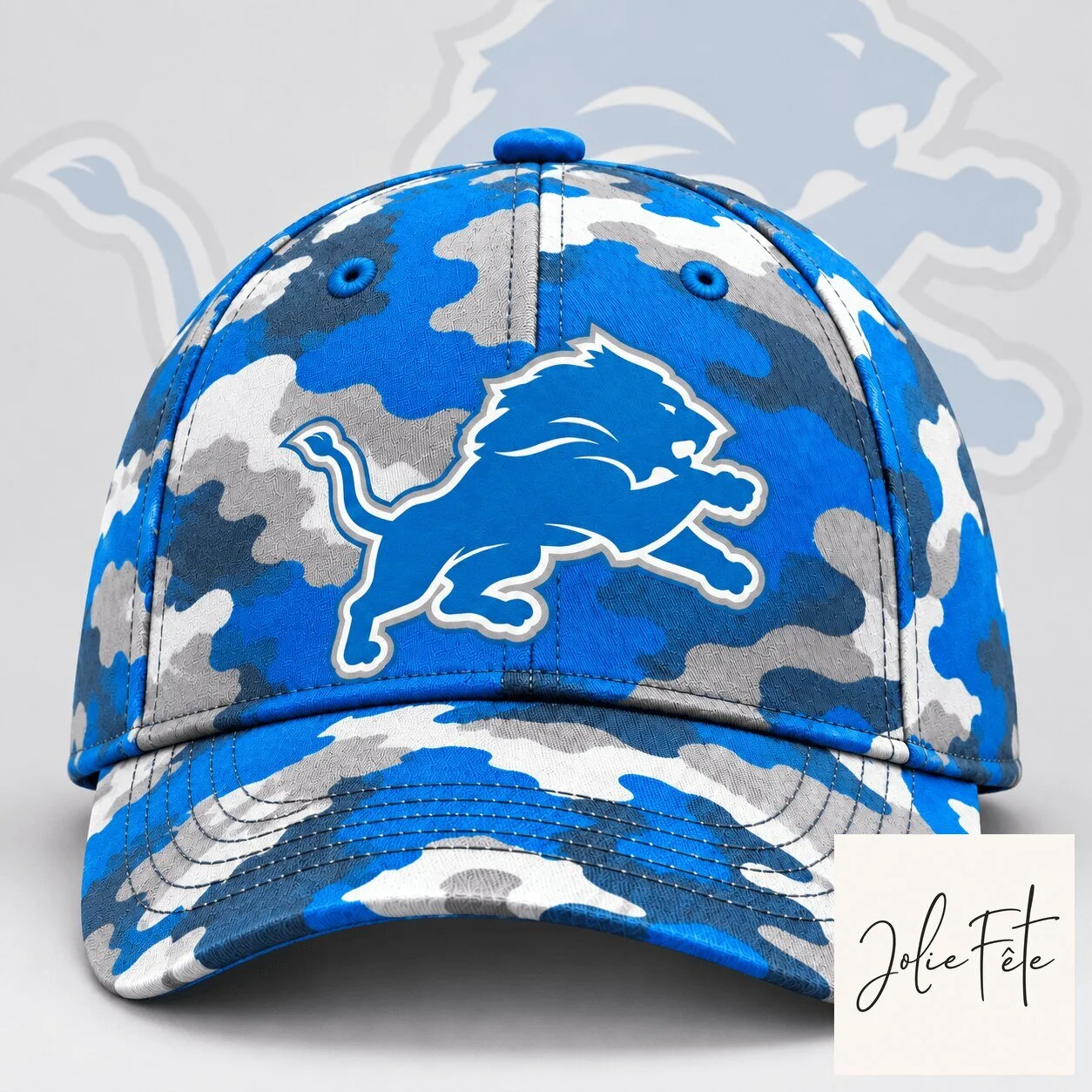 Detroit Lions NFL Urban Camouflage All Over Print Baseball Cap Hat
