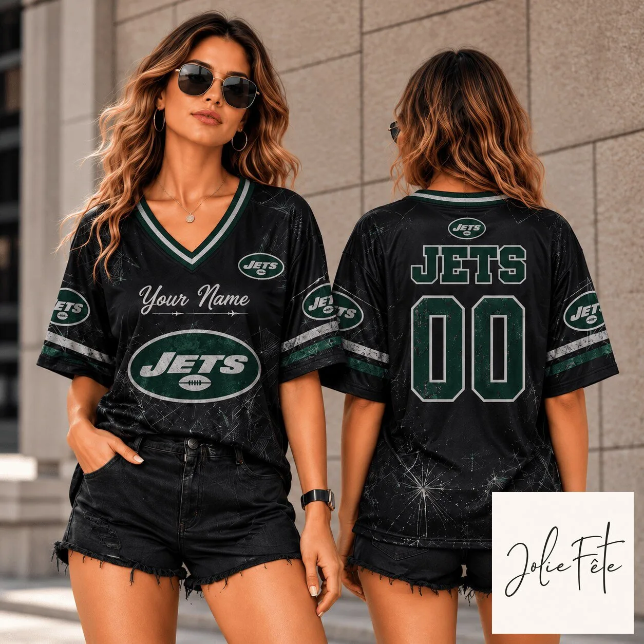 New York Jets Personalized Name and Number Football Jersey