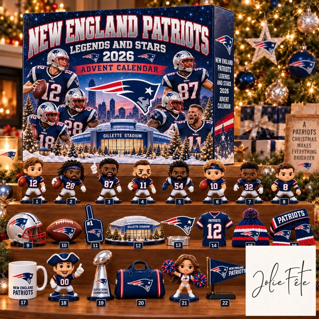 New England Patriots Legends and Stars 2026 Christmas Advent Calendar New England Patriots Legends and Stars 2026 Christmas Advent Calendar 2D