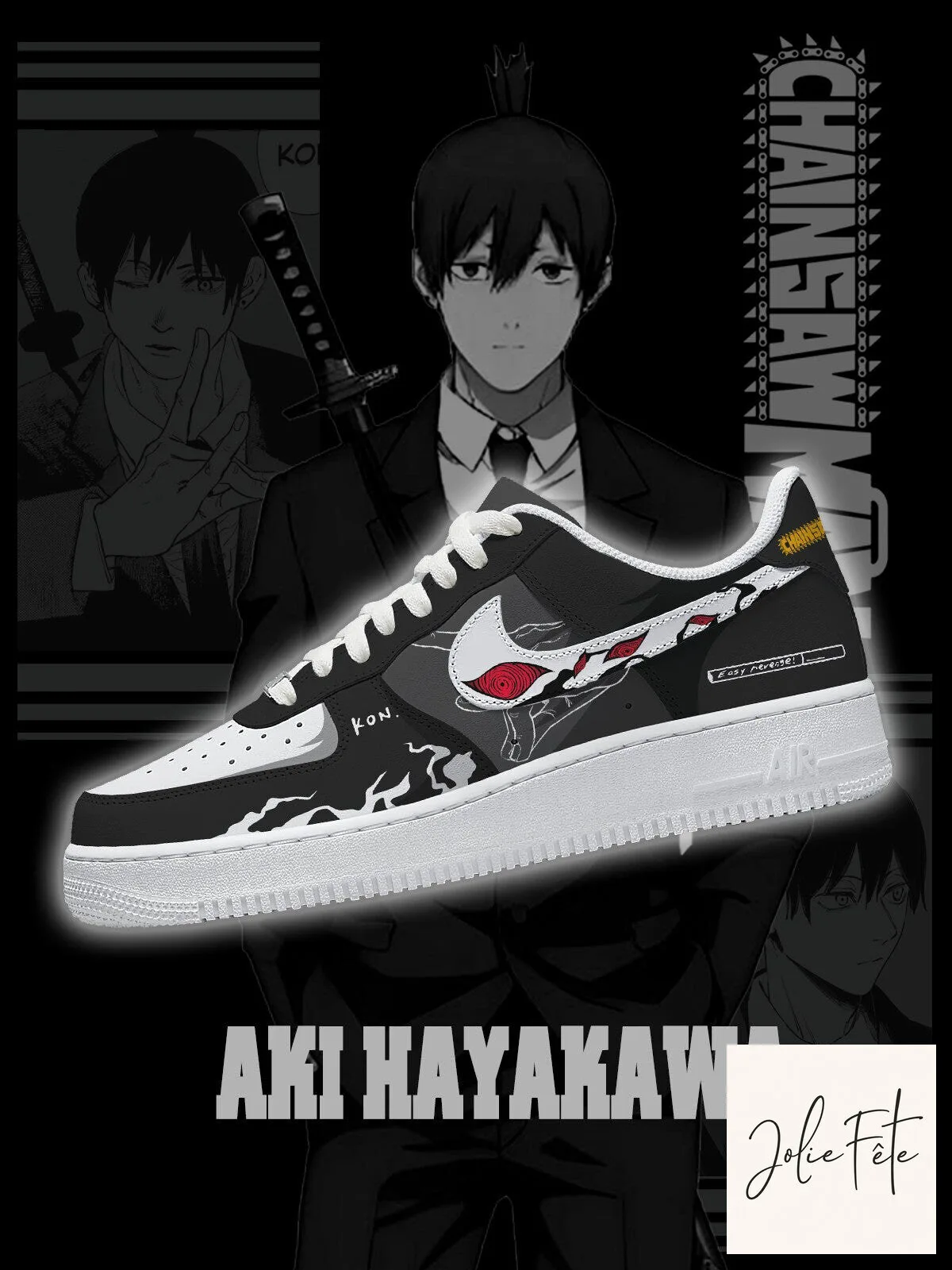 Chainsaw Man Aki Hayakawa Anime Manga Art Custom Print Shoes