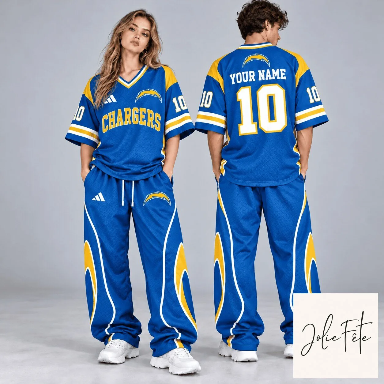 Los Angeles Chargers Custom Name and Number Varsity Football Jersey 3 Los Angeles Chargers Custom Name and Number Varsity Football Jersey