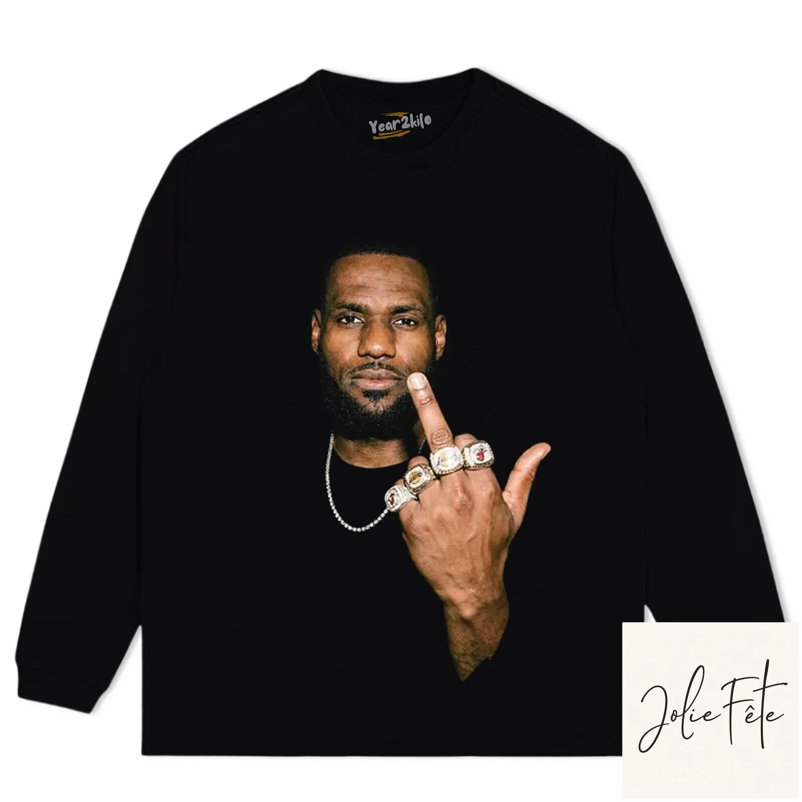 LeBron James Iconic Rings Celebration Basketball Fan Black T-Shirt 15 LeBron James Iconic Rings Celebration Basketball Fan Black T-Shirt