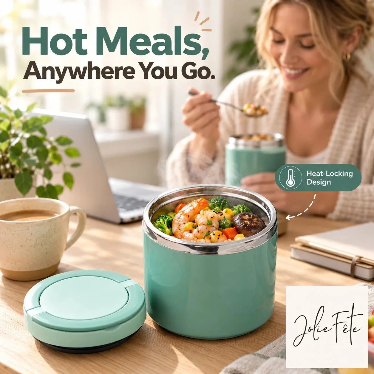 Insulated Stainless Steel Food Jar Portable Thermal Lunch Container