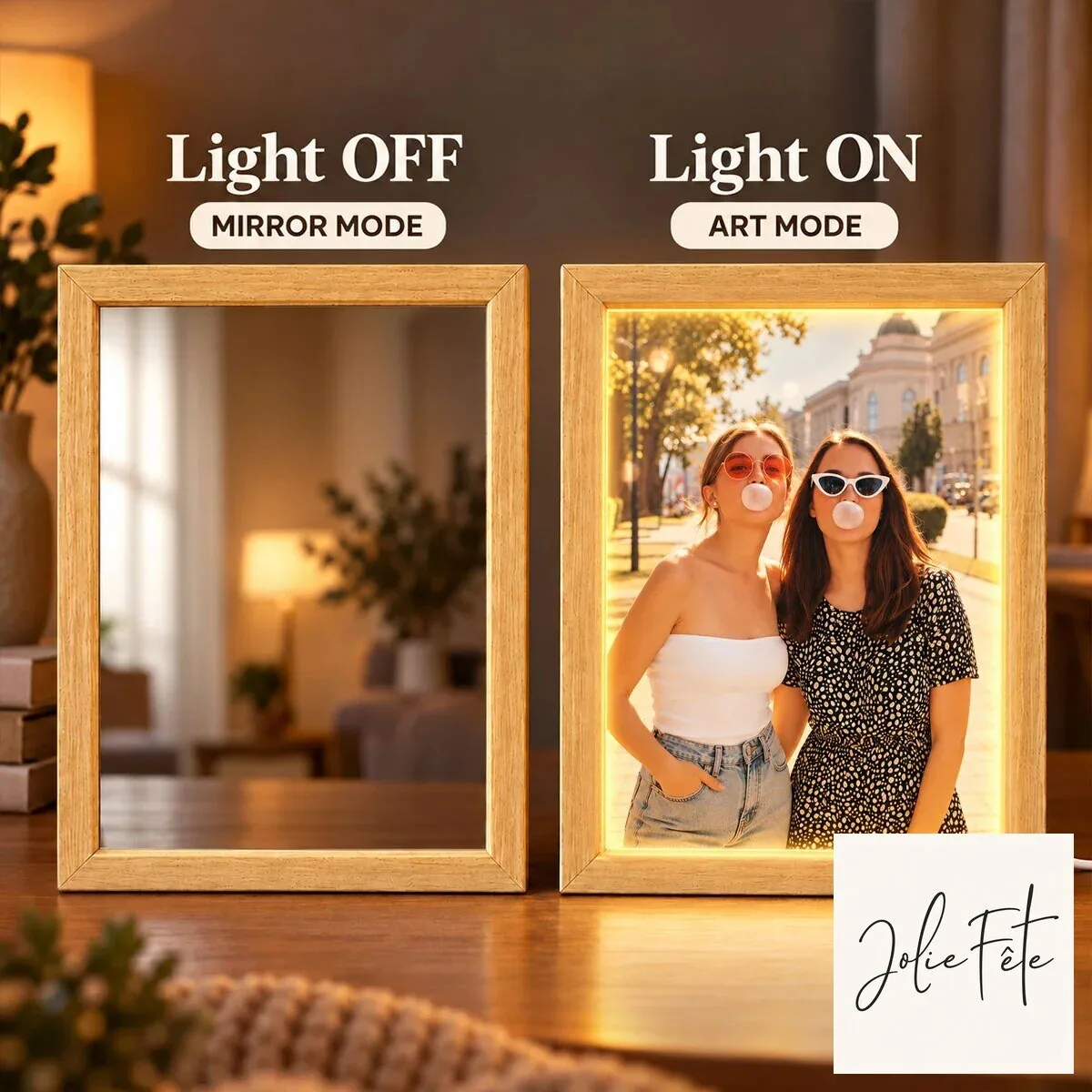 Personalized Custom Photo Mirror Light Box for Best Friends and Sisters 11 Personalized Custom Photo Mirror Light Box for Best Friends and Sisters