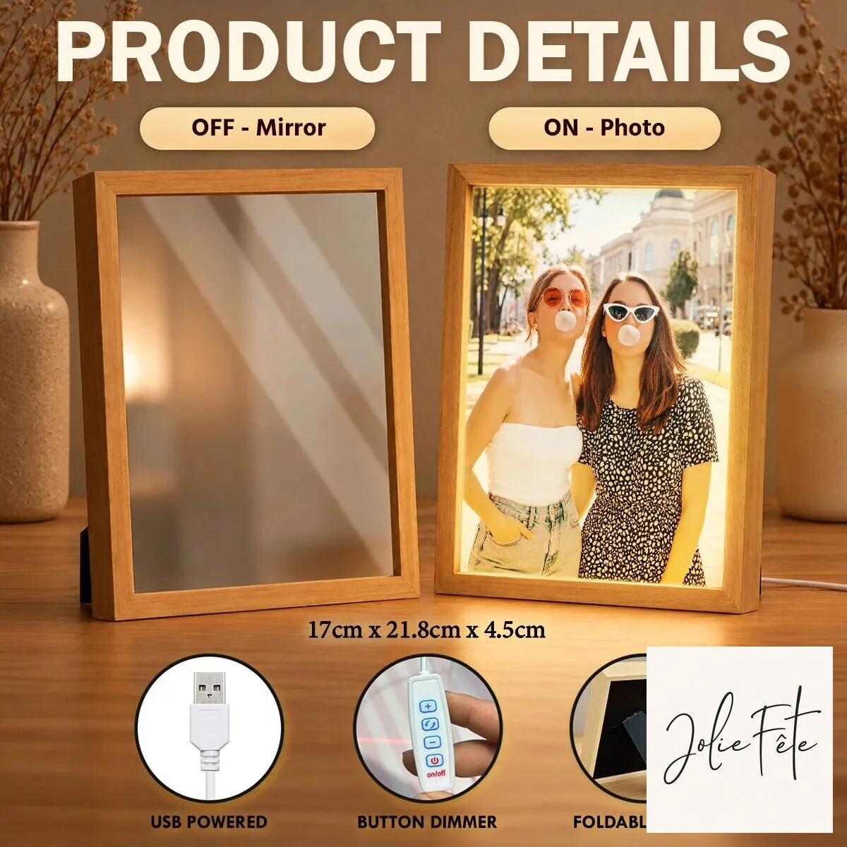 Personalized Custom Photo Mirror Light Box for Best Friends and Sisters 13 Personalized Custom Photo Mirror Light Box for Best Friends and Sisters