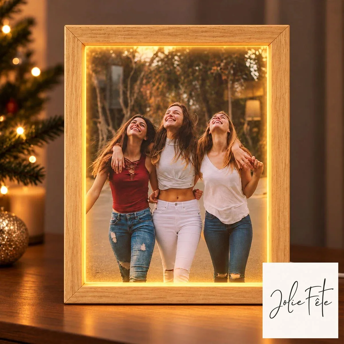 Personalized Custom Photo Mirror Light Box for Best Friends and Sisters 16 Personalized Custom Photo Mirror Light Box for Best Friends and Sisters