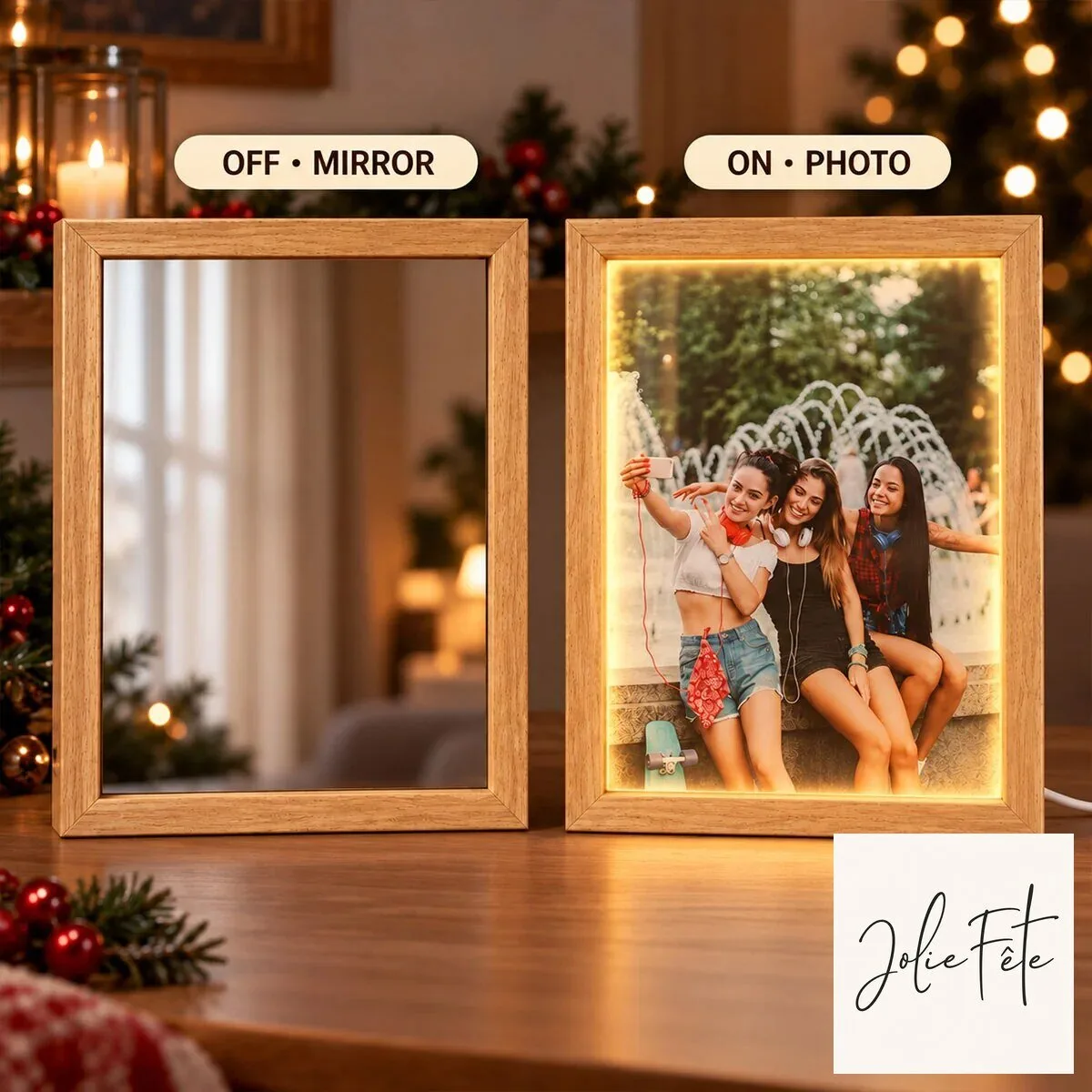 Personalized Custom Photo Mirror Light Box for Best Friends and Sisters 18 Personalized Custom Photo Mirror Light Box for Best Friends and Sisters