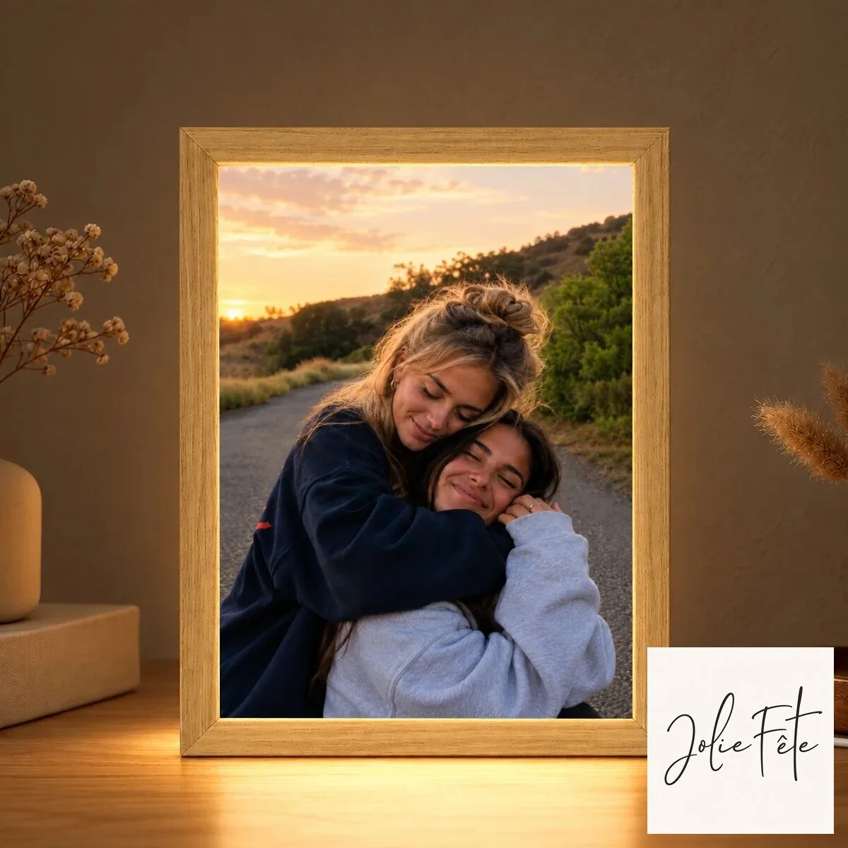 Personalized Custom Photo Mirror Light Box for Best Friends and Sisters 19 Personalized Custom Photo Mirror Light Box for Best Friends and Sisters