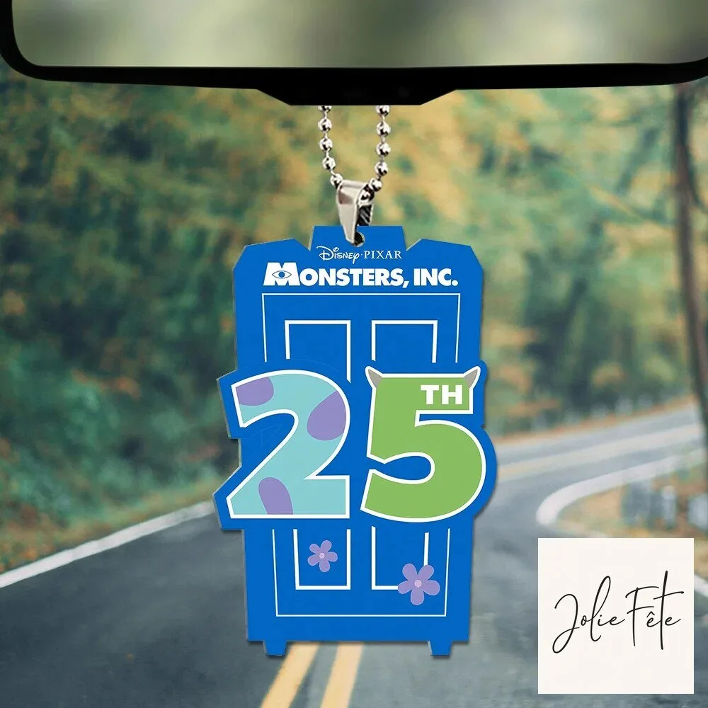 Monsters, Inc. 25th Anniversary Car Rear View Mirror Ornament 3 Monsters, Inc. 25th Anniversary Car Rear View Mirror Ornament