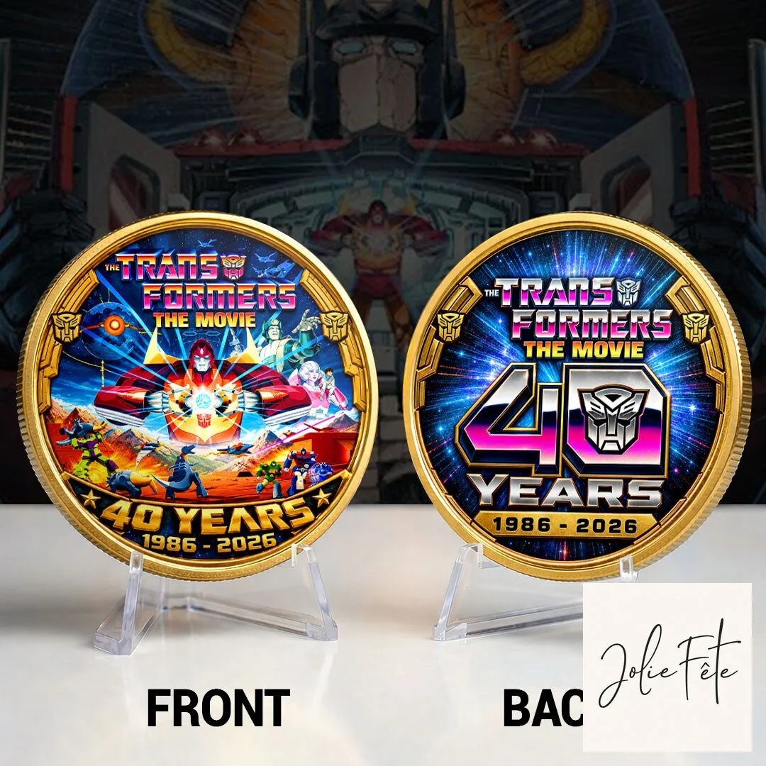 Transformers The Movie 40th Anniversary Commemorative Collectible Coin