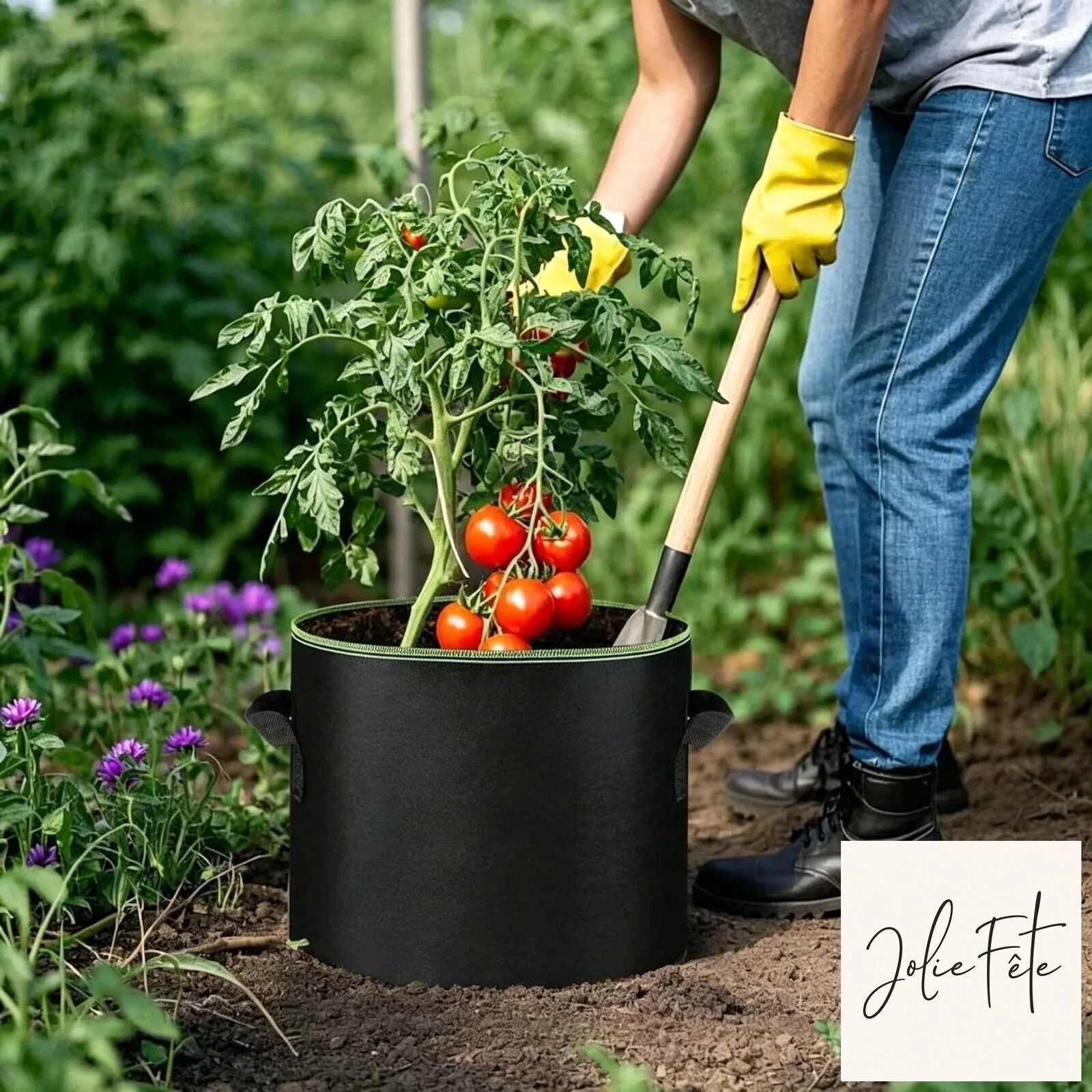 5 Gallon Breathable Fabric Plant Grow Bags with Handles for Gardening 11 5 Gallon Breathable Fabric Plant Grow Bags with Handles for Gardening