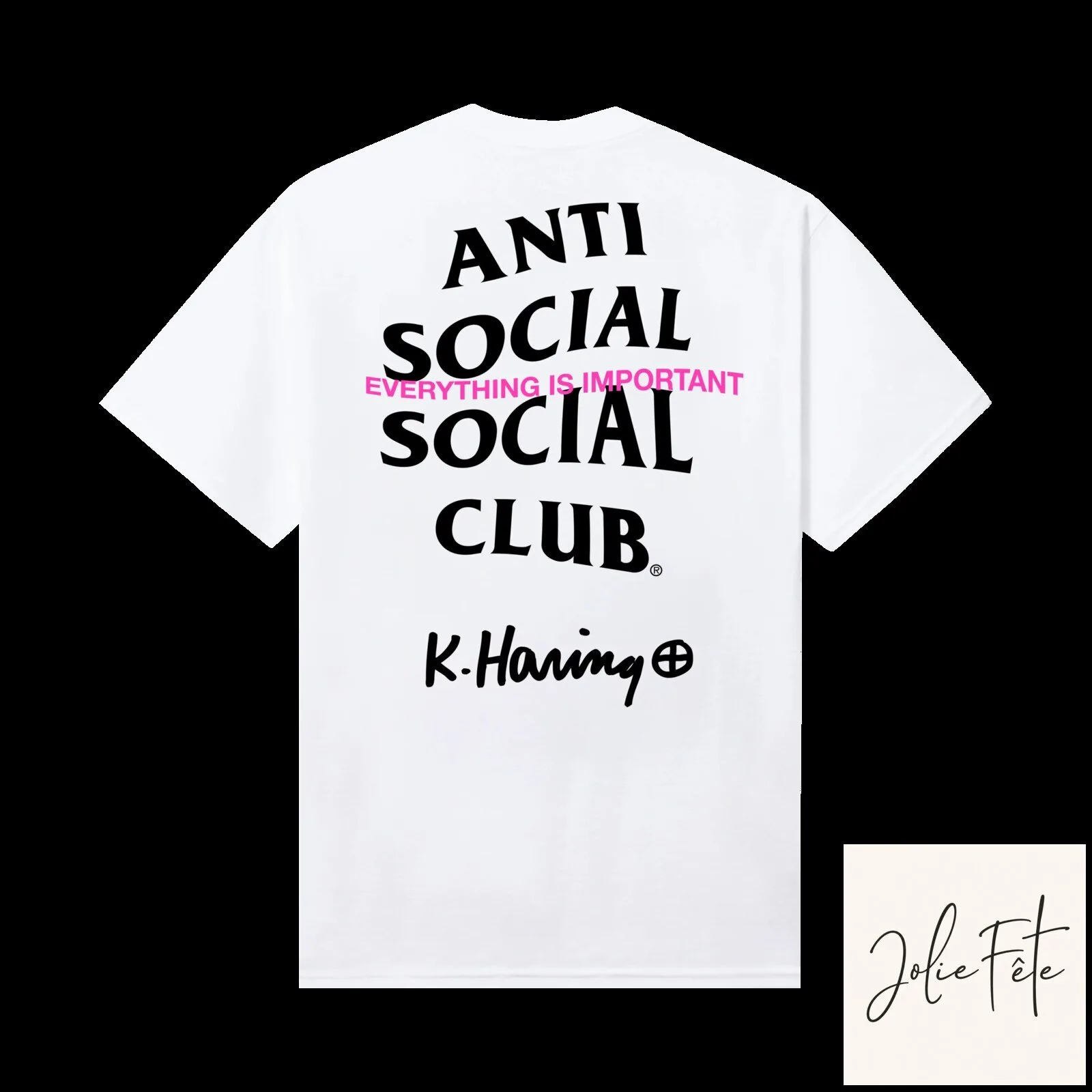 Anti Social Social Club Keith Haring Everything Is Important White T-Shirt